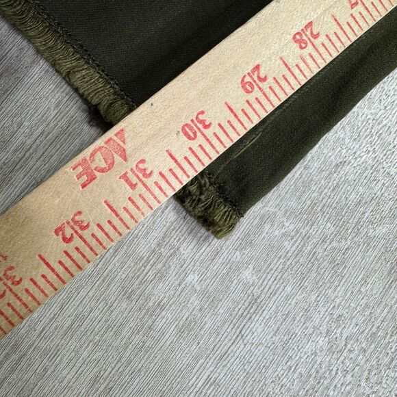 Ann Taylor Loft Pants Size 4T NEW Army Green Button Fly Skinny Stretch Denim - Picture 6 of 9